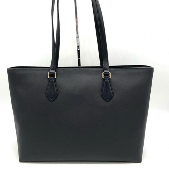 Michael Kors Bag Large Sheila Mf Tote Bag Black/Gold - Picture 5 of 11